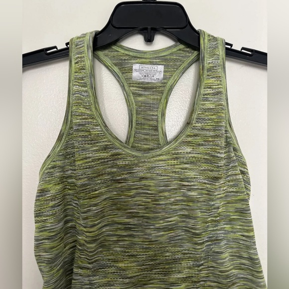 Athleta fastest track tank top women’s size XS seamless green space dye - Picture 5 of 6